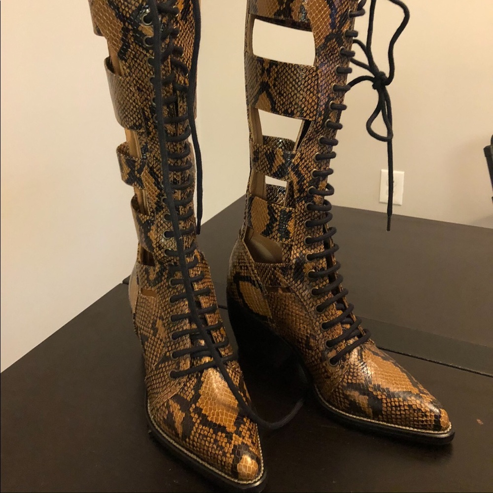 Chloe Python Boot - image 4